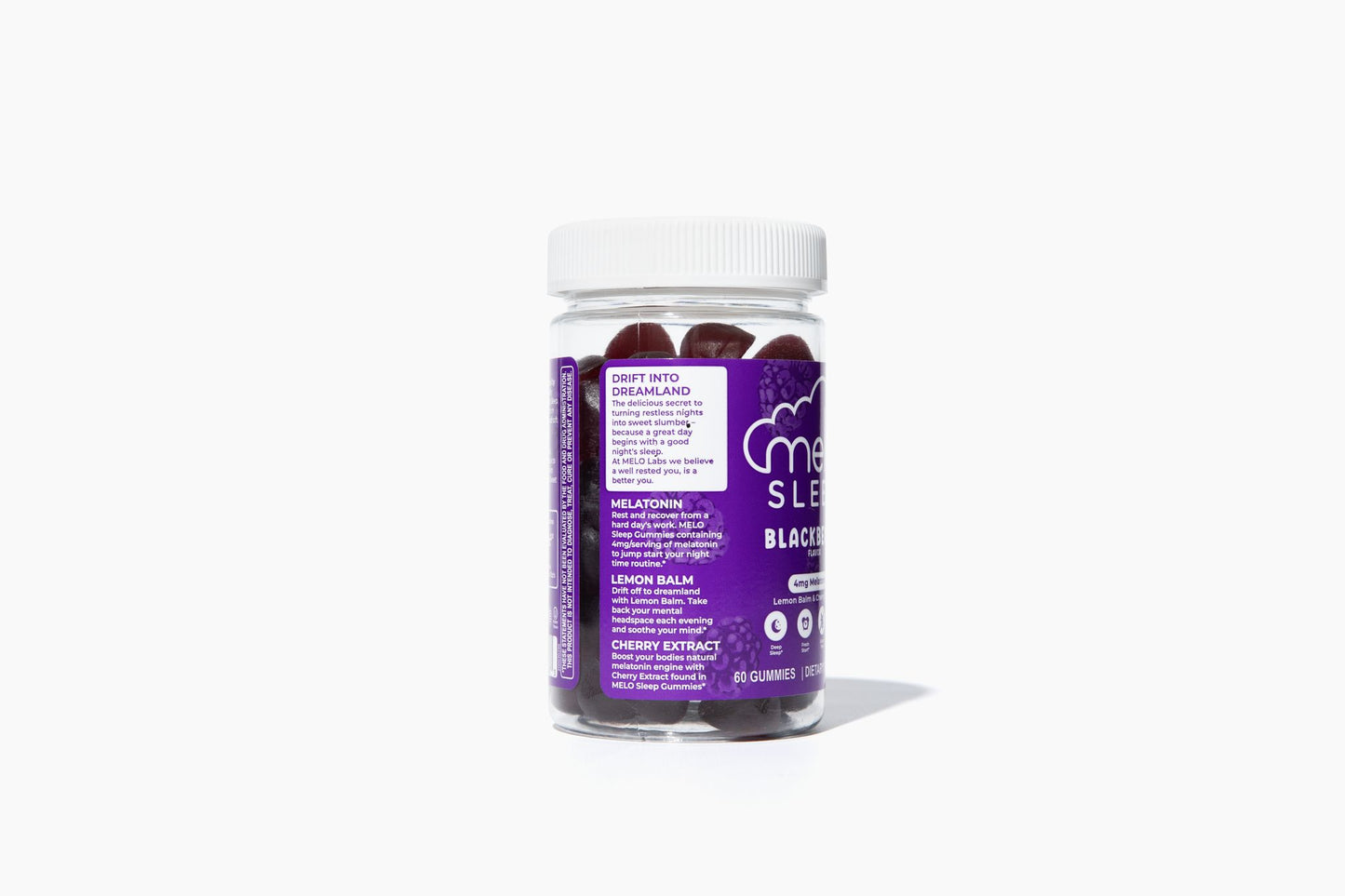 MELO Sleep Gummies - Blackberry (60CT Bottle)