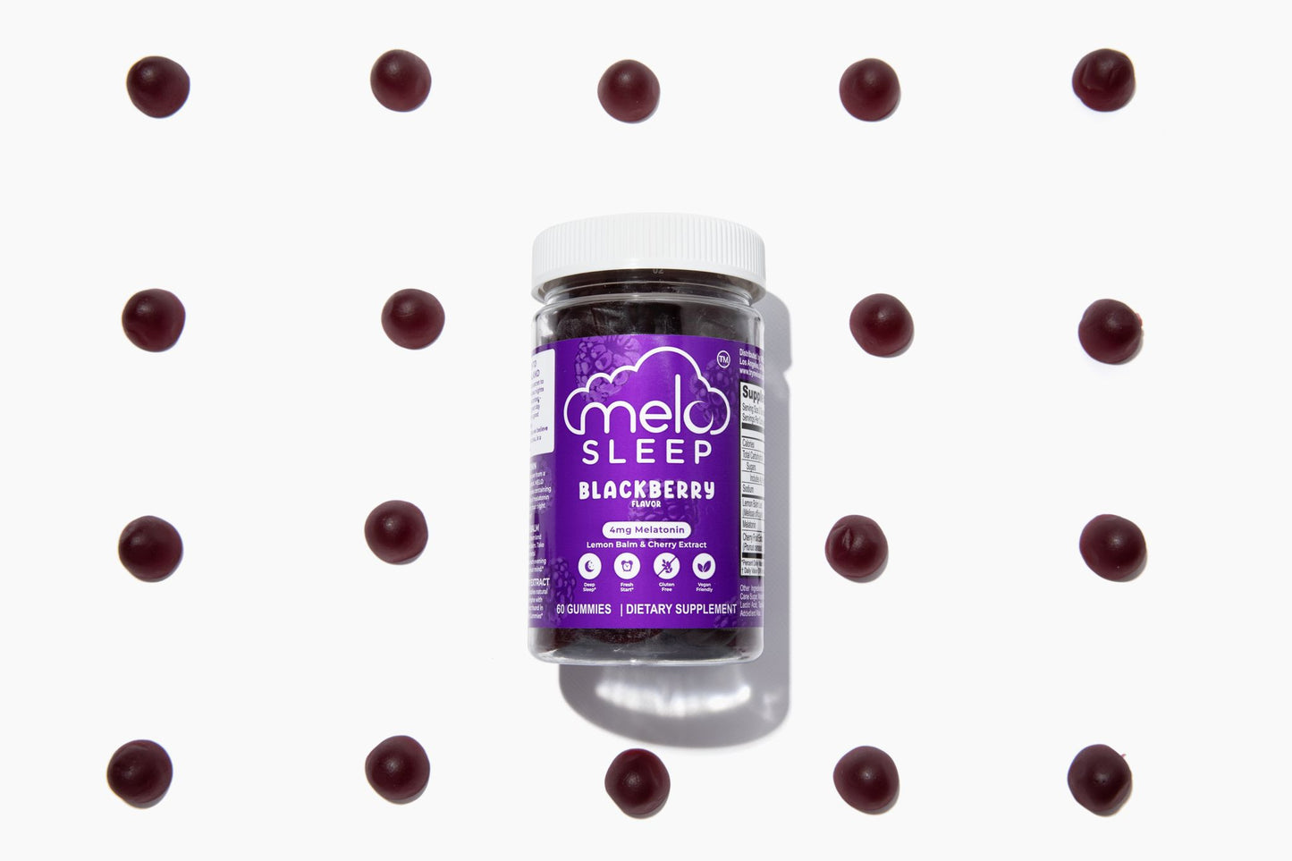 MELO Sleep Gummies - Blackberry (60CT Bottle)