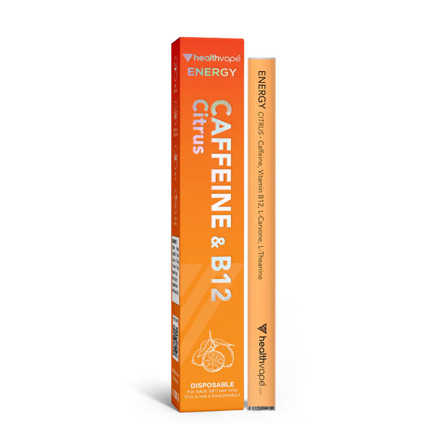 HealthVape Caffeine and B12 Vape in Citrus flavor