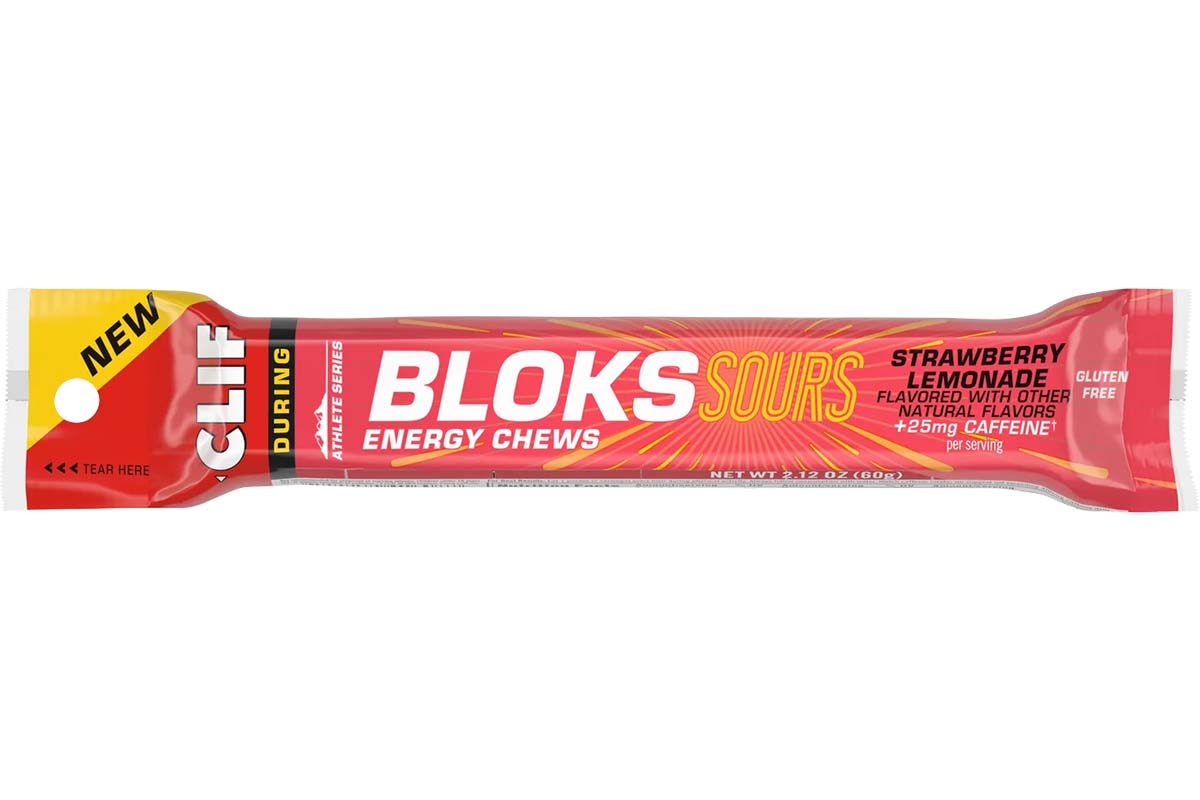CLIF BlOKS Energy Chews Sour Strawberry flavor