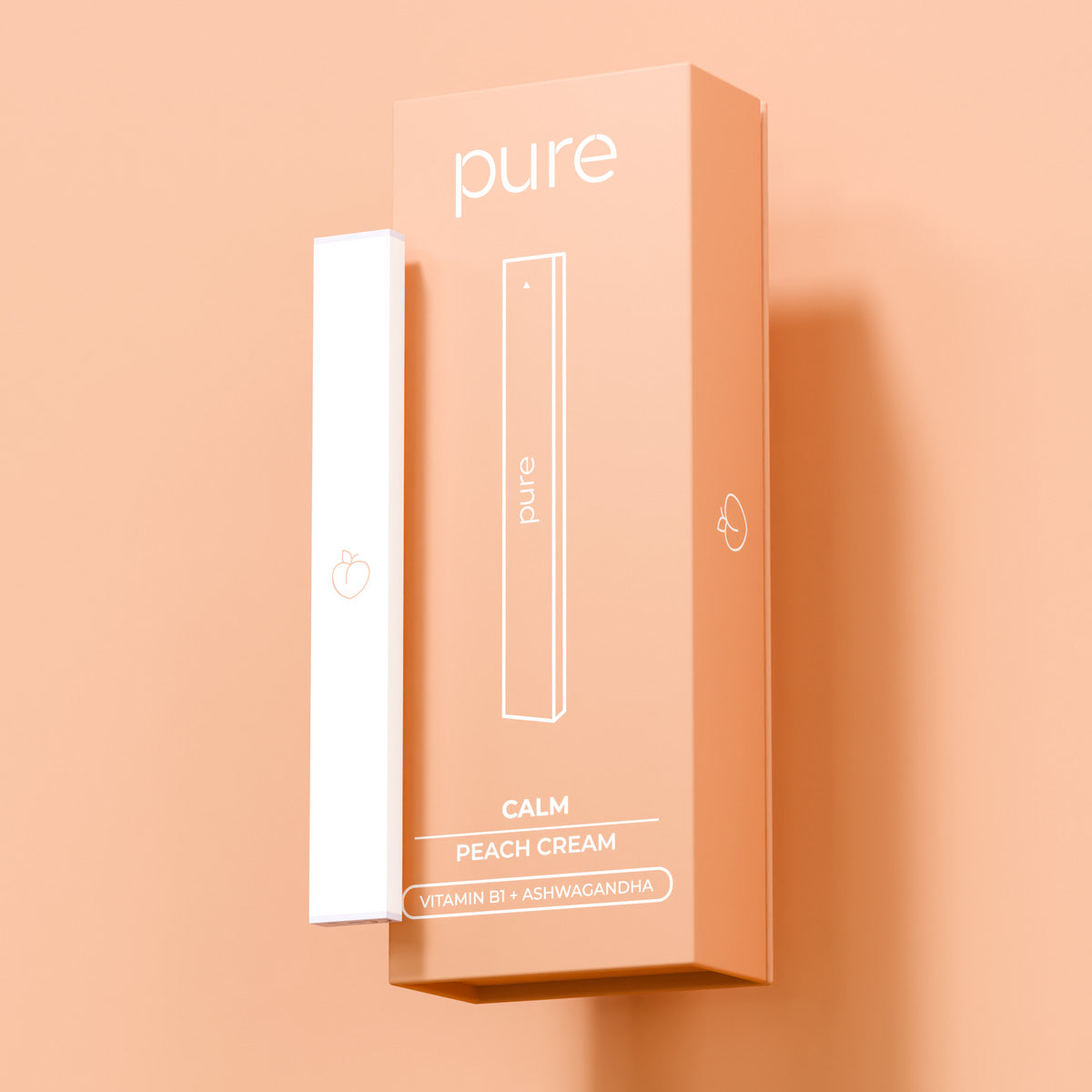 Pure Calm diffuser in Peach Cream flavor