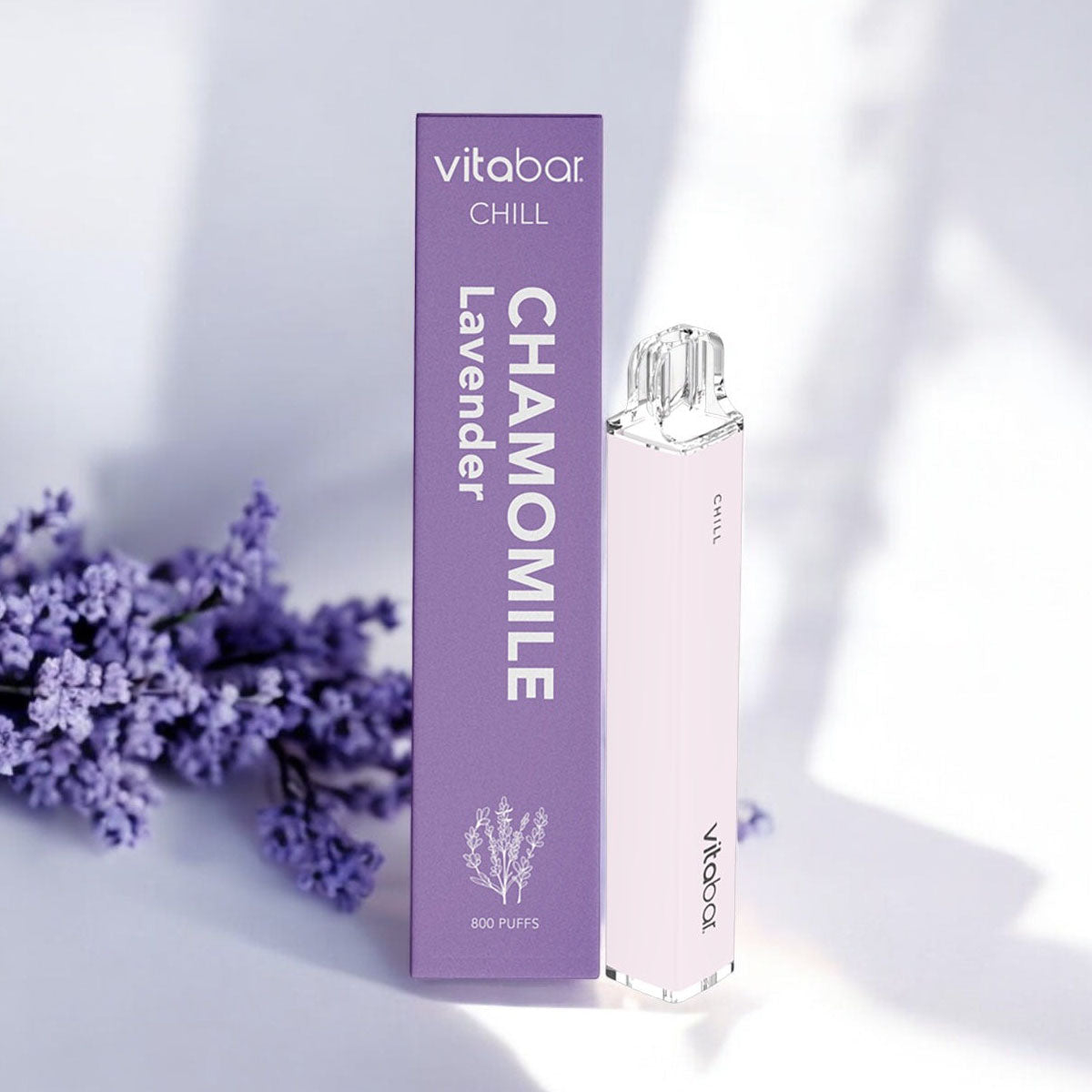 VitaBar CHILL vape with lavender flowers