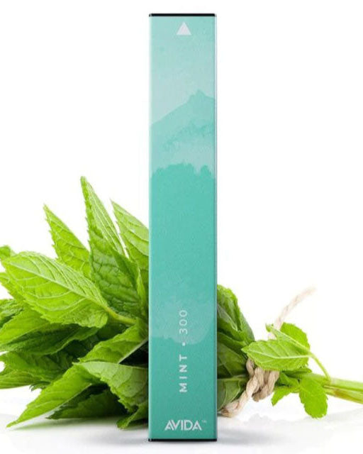 Avida CBD Vape Pen with mint leaves