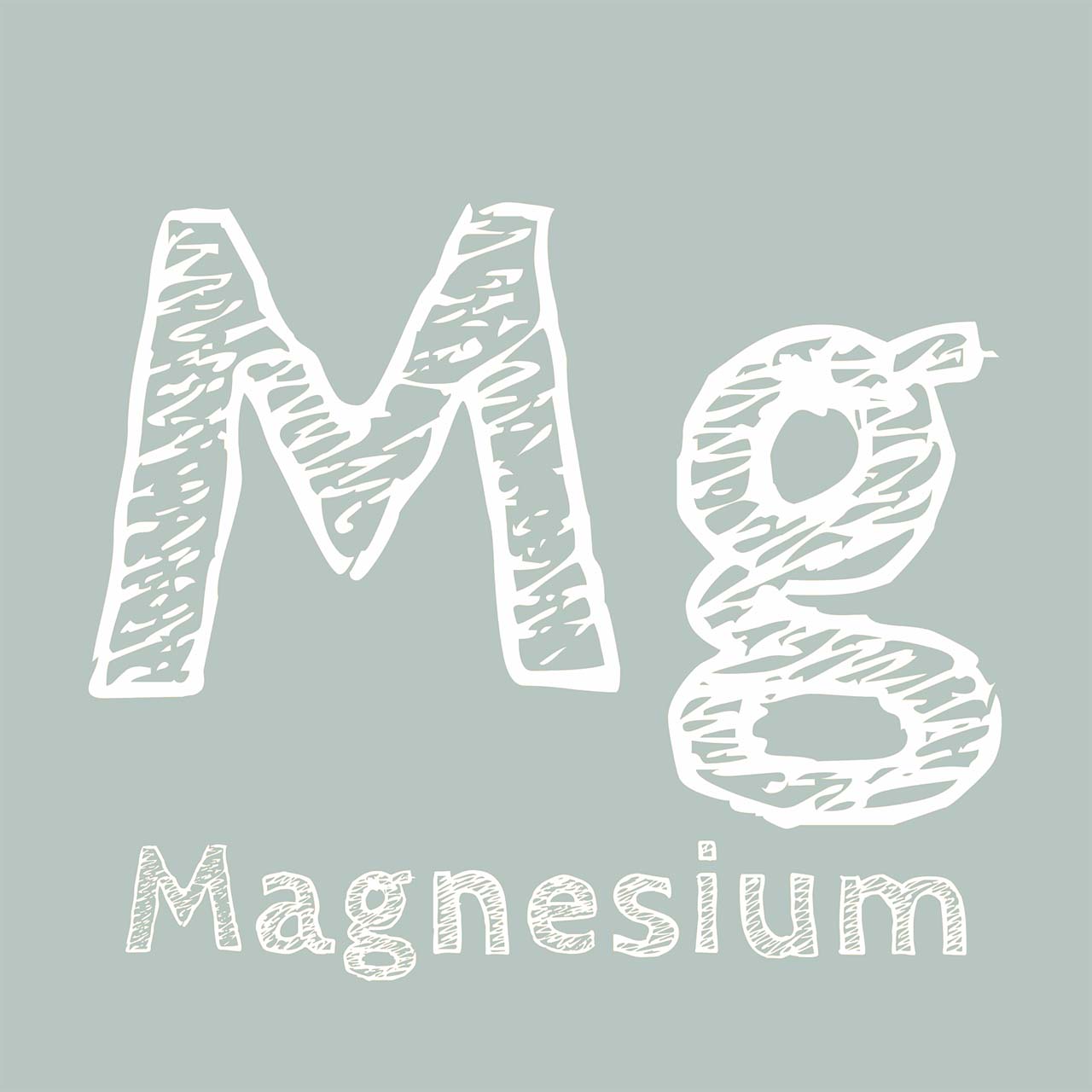 illustration of magnesium with the Mg symbol