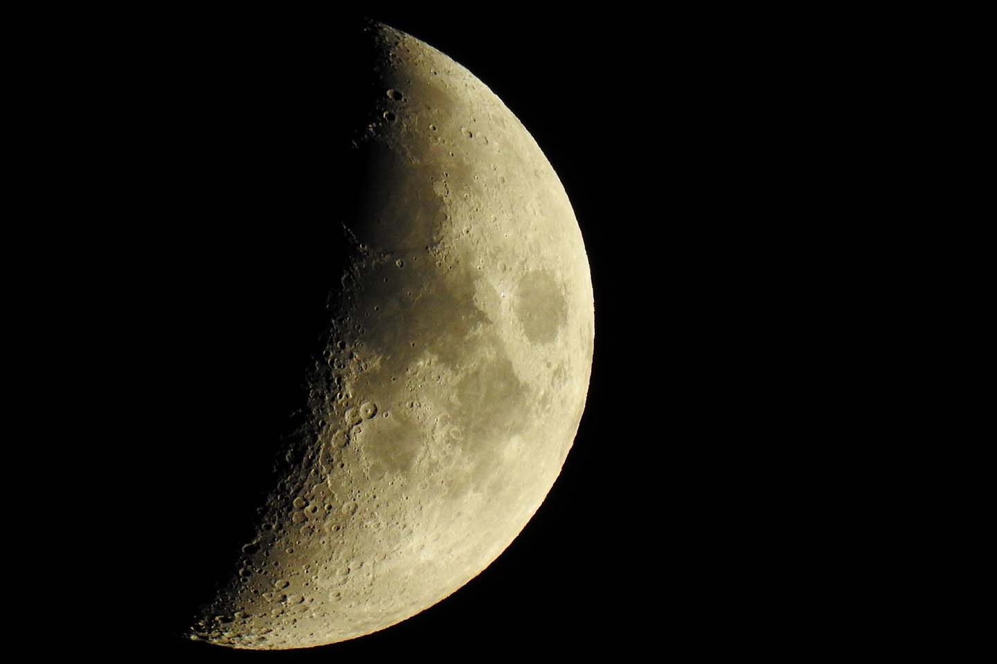 moon in the night sky