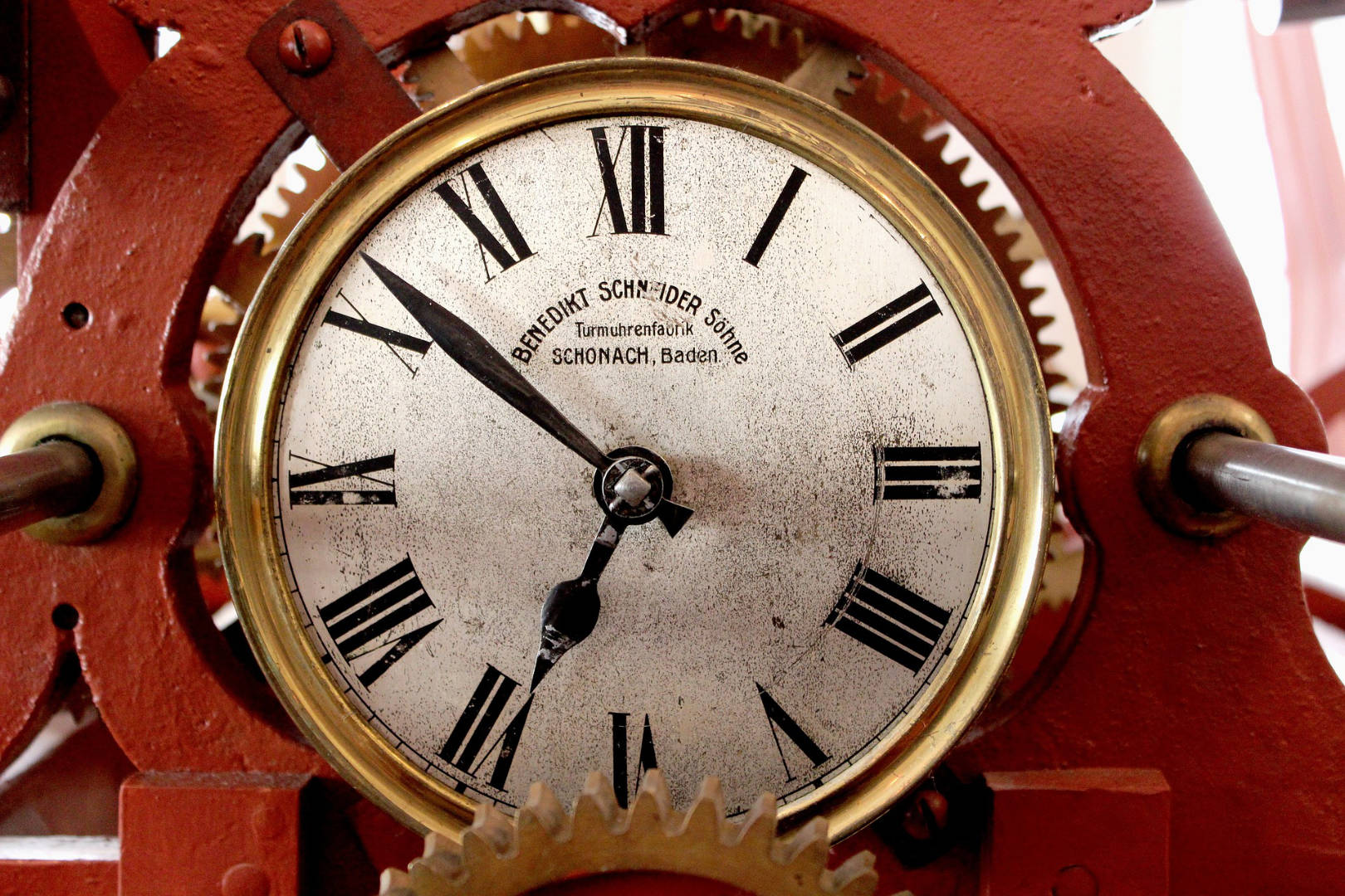 A historical tower clock