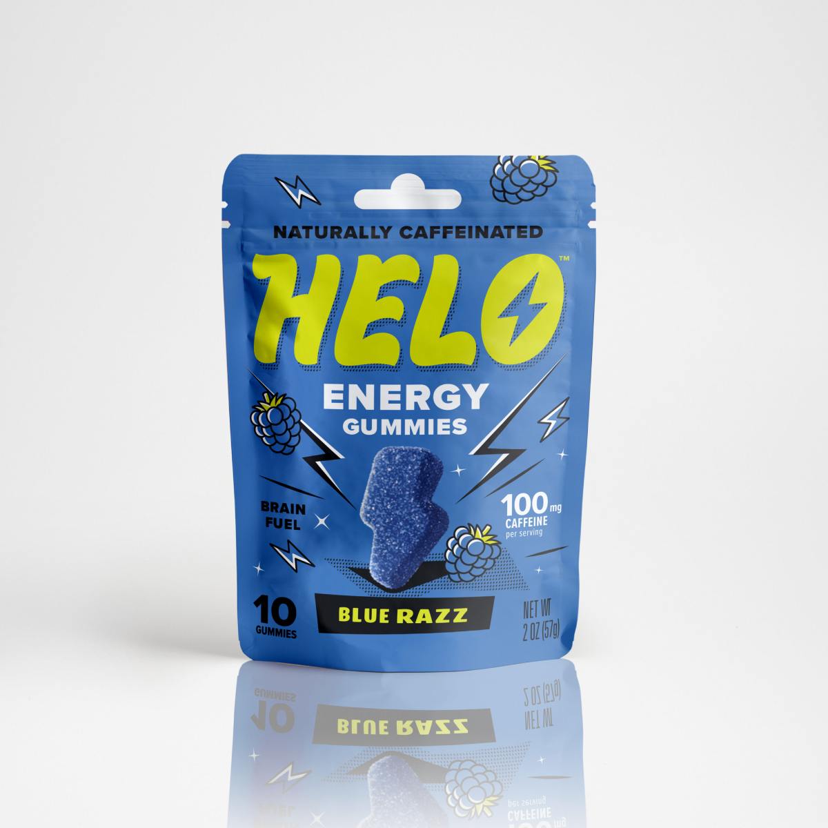 package of HELO energy gummies