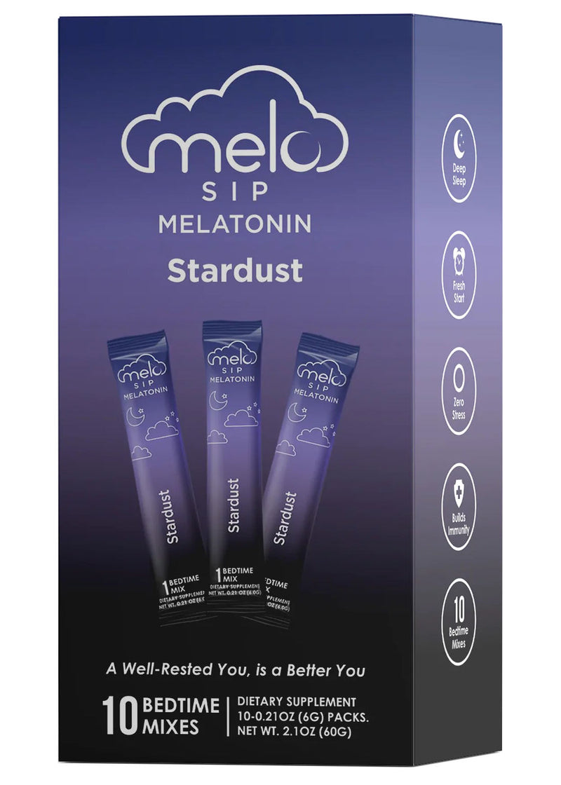 Melo Sip Melatonin Powder Drink in Stardust flavor
