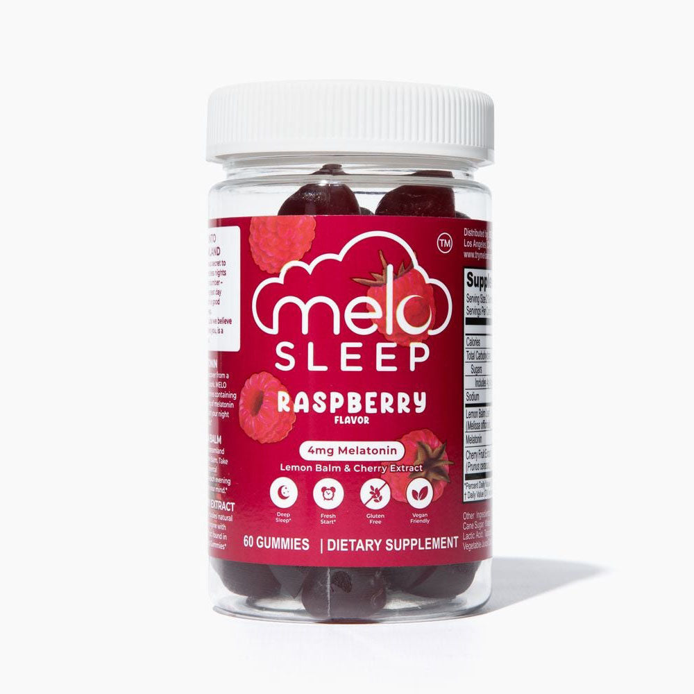 MELO Sleep Gummies in Raspberry flavor
