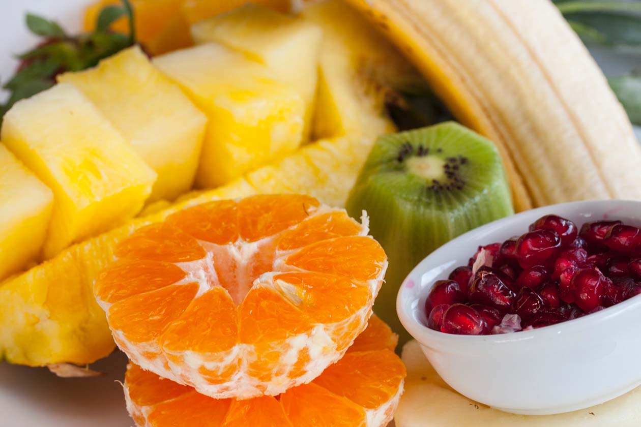 assorted sliced fruits