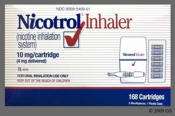 Nicotrol 10mg Inhaler packaging