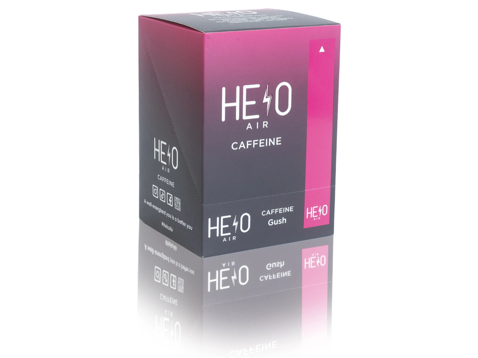 A box of HELO Air Caffeine Diffuser in Gush flavor.