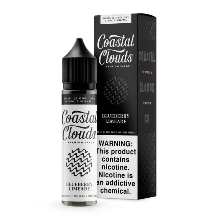 Coastal Cloud box and bottle of vape juice