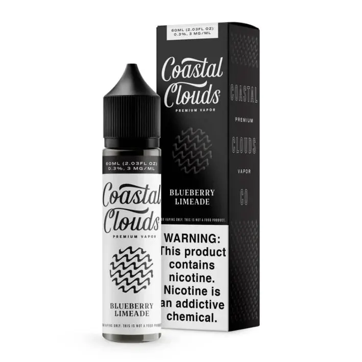 Coastal Cloud box and bottle of vape juice