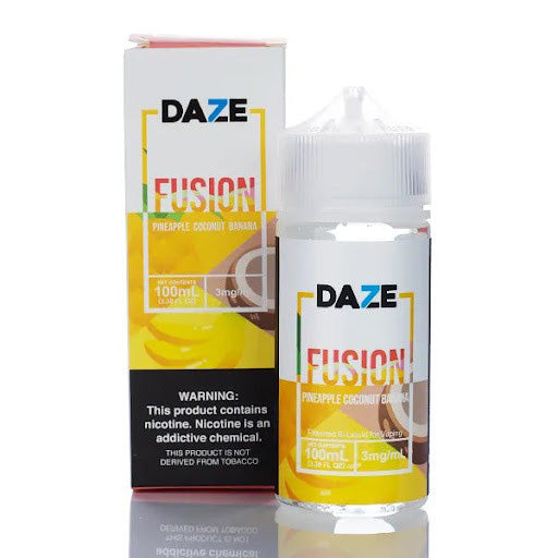 box and bottle of 7 Daze Fusion vape juice