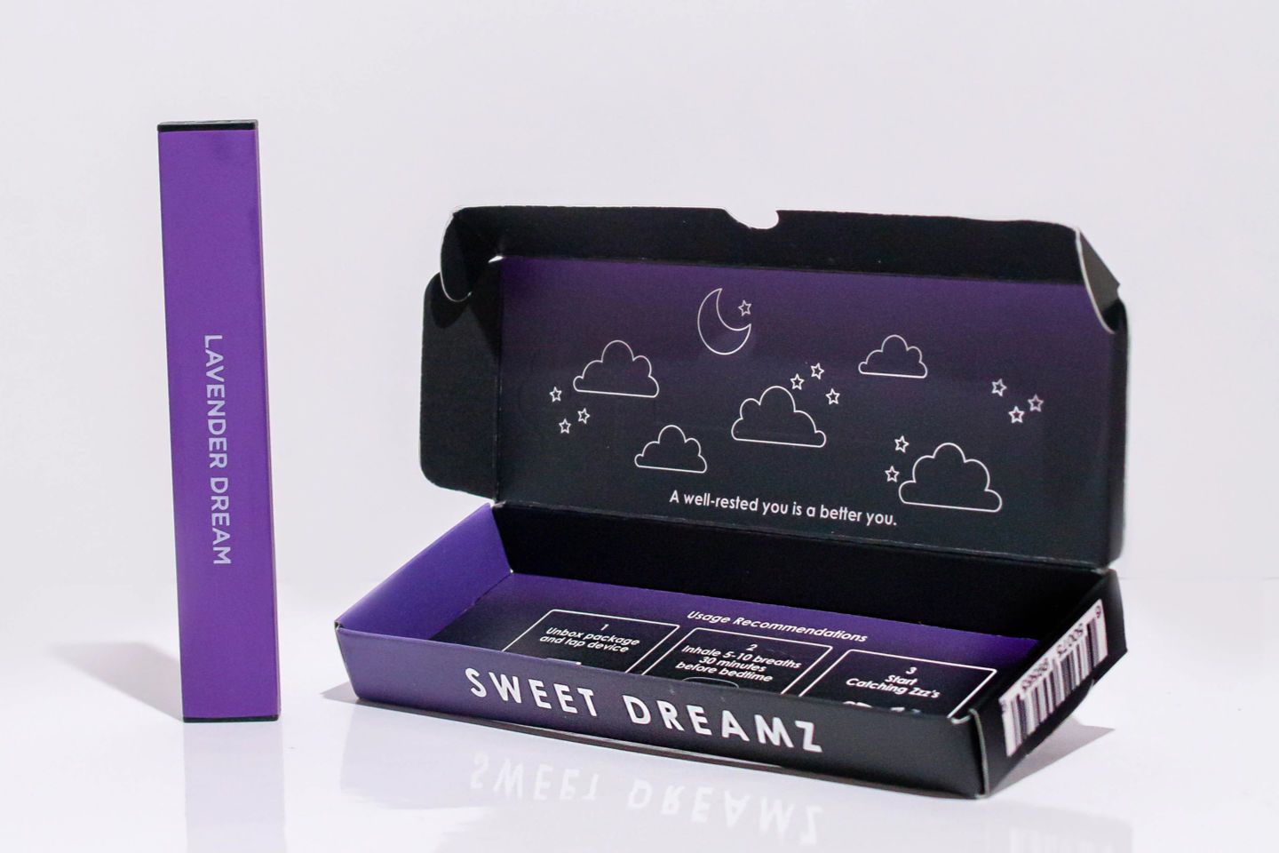 MELO melatonin diffuser in lavender flavor.