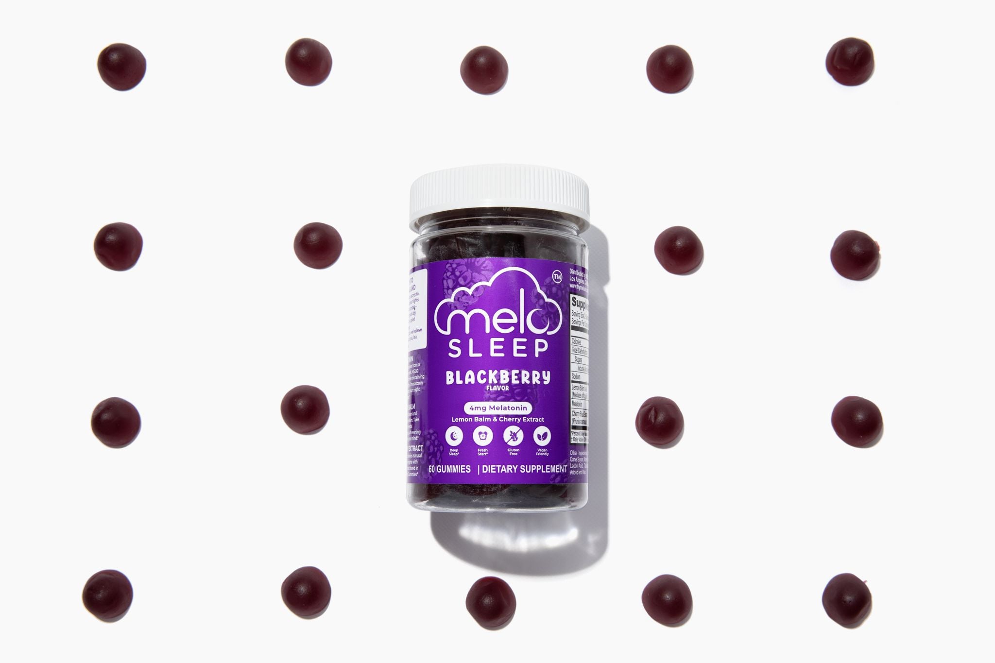 MELO Sleep Gummies - Blackberry (60CT Bottle) - Image 4
